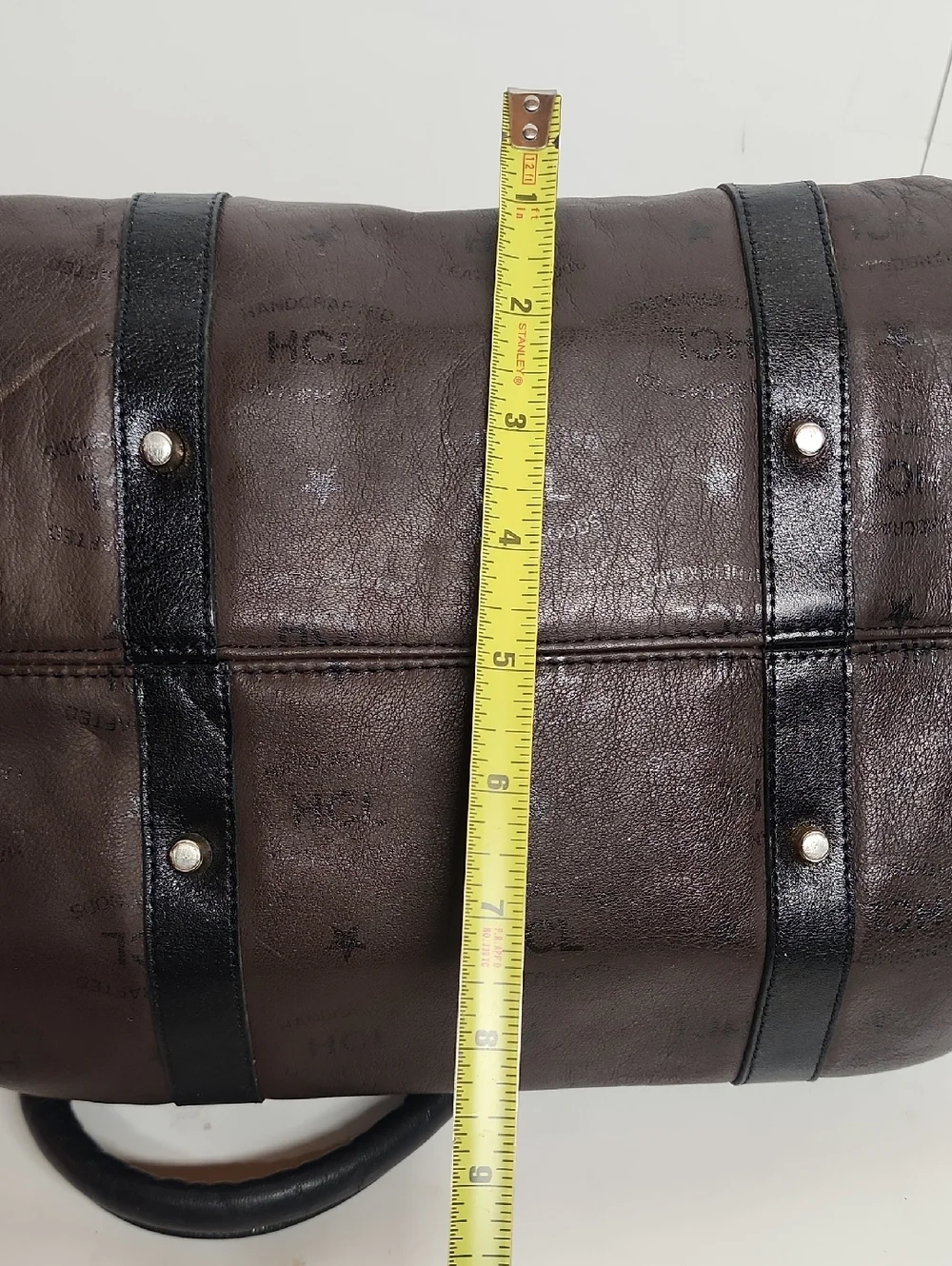 Handcrafted HCL GERMANY Leathergoods Brown & Black Leather Amazing Satchel Bag